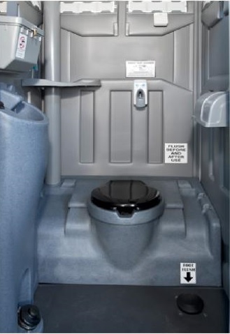 PolyPortable Foot Flush w/ Pro 12 - for Port a Potty - Click Image to Close